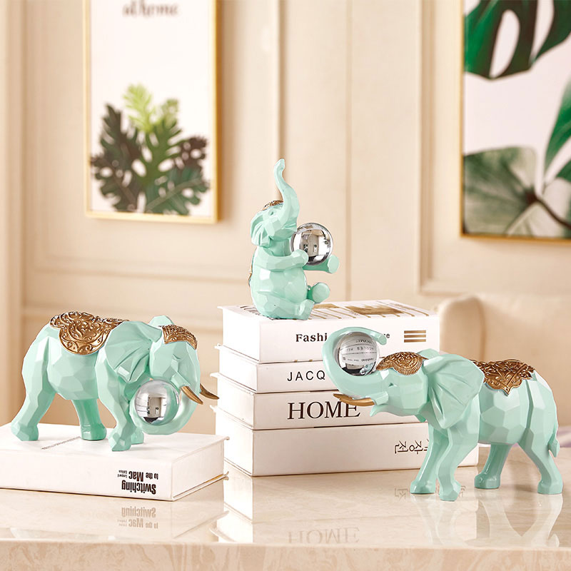 樹脂工藝品大象擺件對家居有什么樣的風水寓意